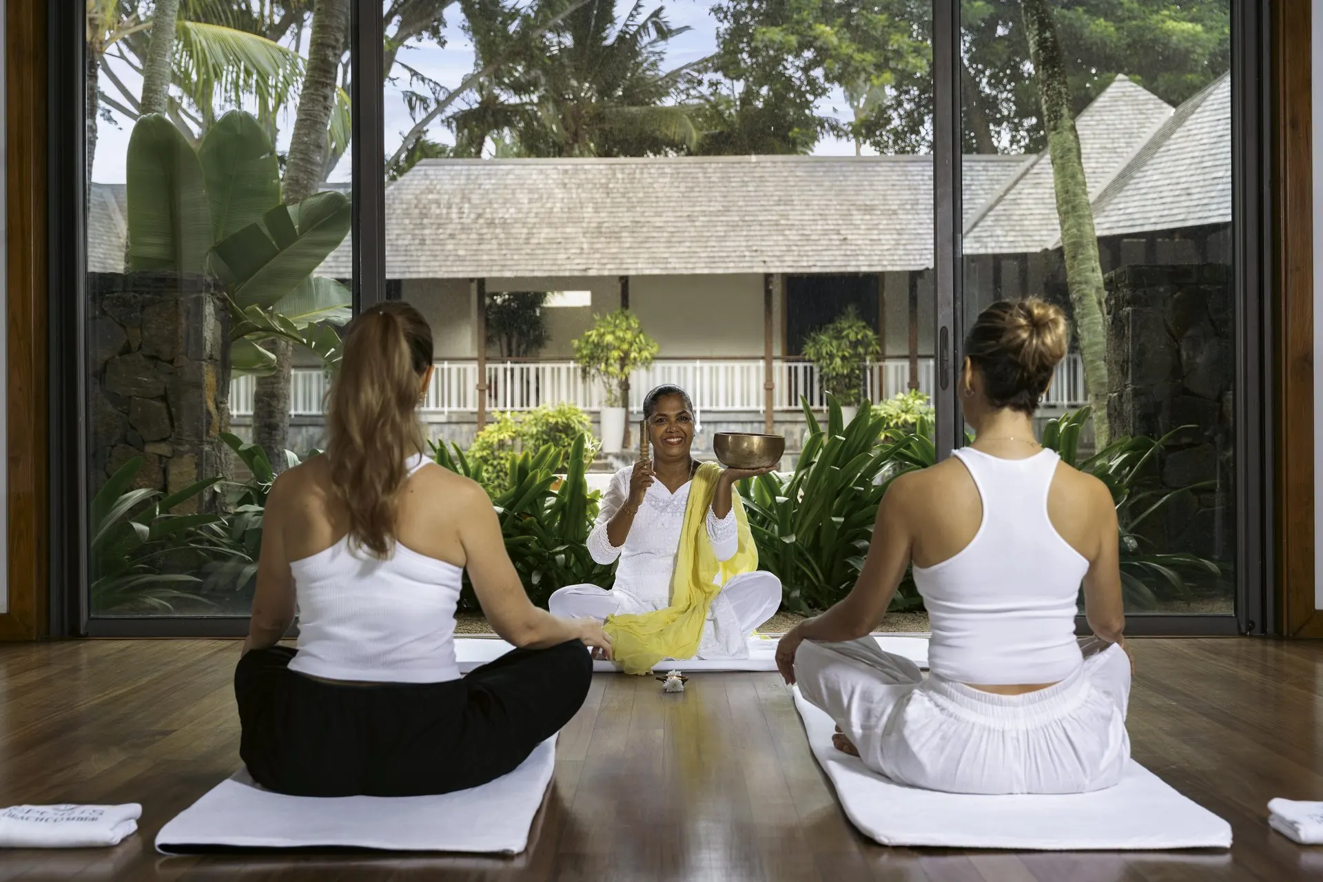 wellness retreat at Royal Palm Beachcomber Luxury featuring a tranquil spa setting surrounded by tropical gardens and a relaxing island atmosphere