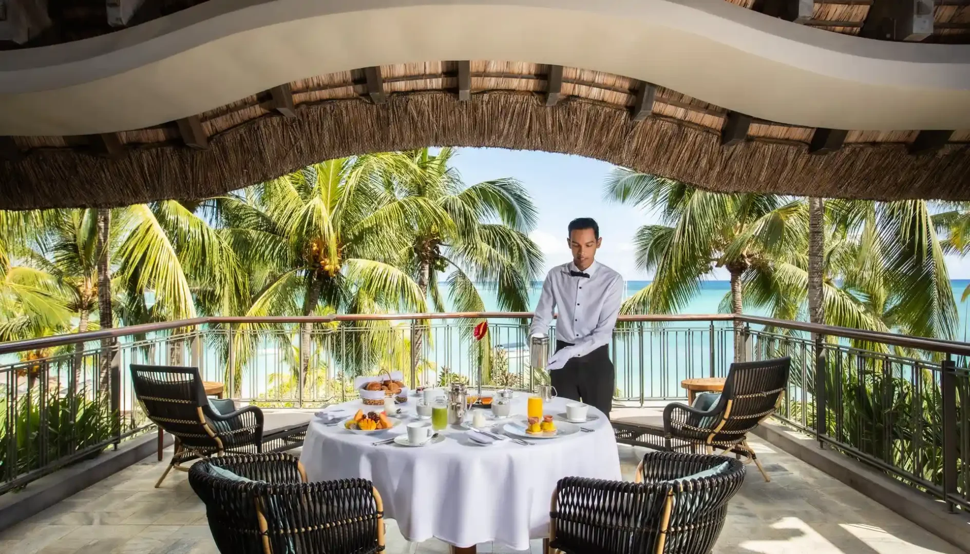 royal palm presidential suite butler area with service station and storage for guest needs