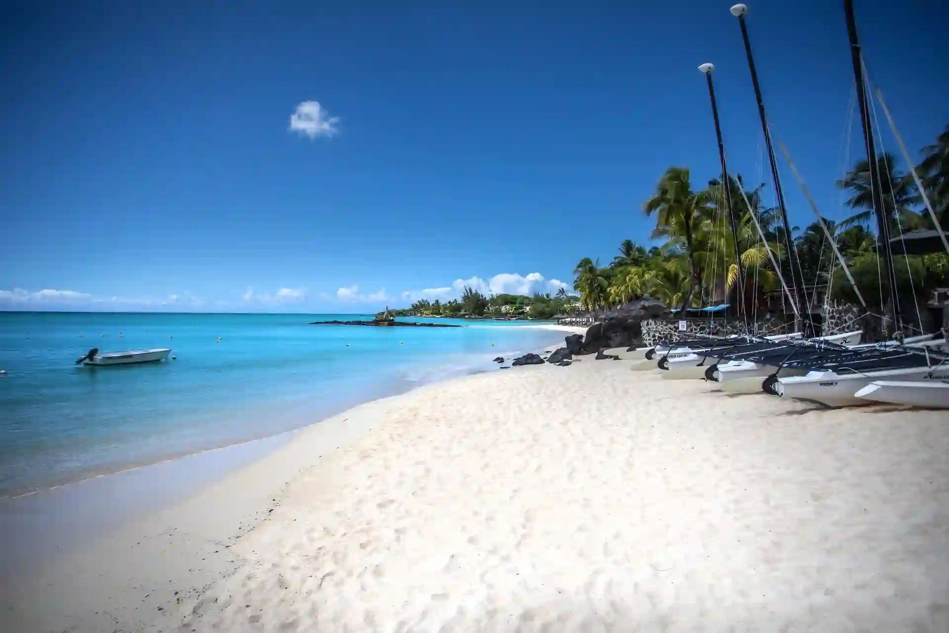 boat at royal palm mauritius resort