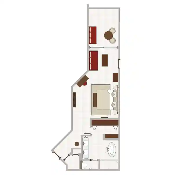 royal palm junior suite floor plan