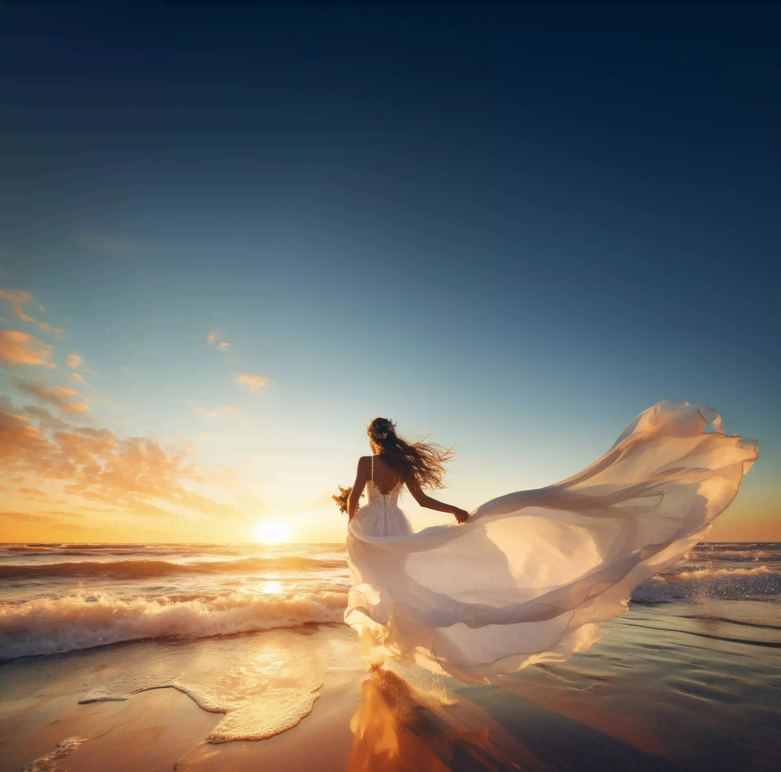 wedding and honeymoon brochure mauritius featuring tropical beach ceremony and romantic sunset couple