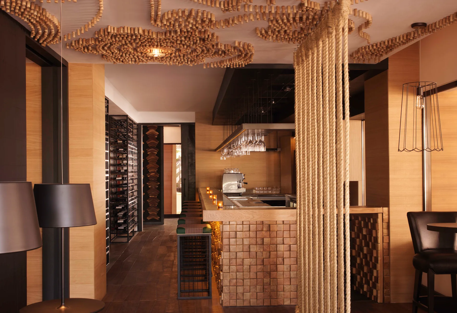 Bar area at Bushman’s Restaurant & Bar, Anantara The Palm Dubai Resort
