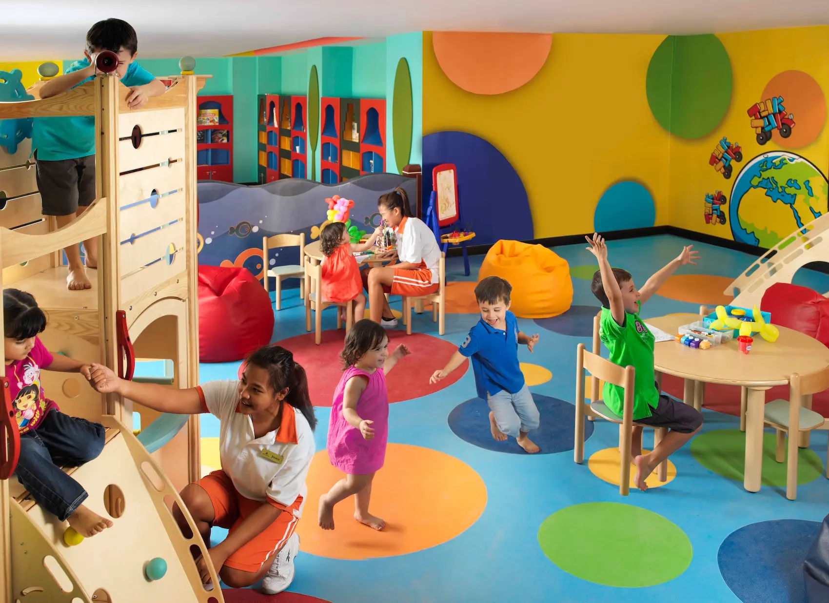 Children enjoying activities at Tuk Tuk Kids Club, Anantara The Palm Dubai Resort