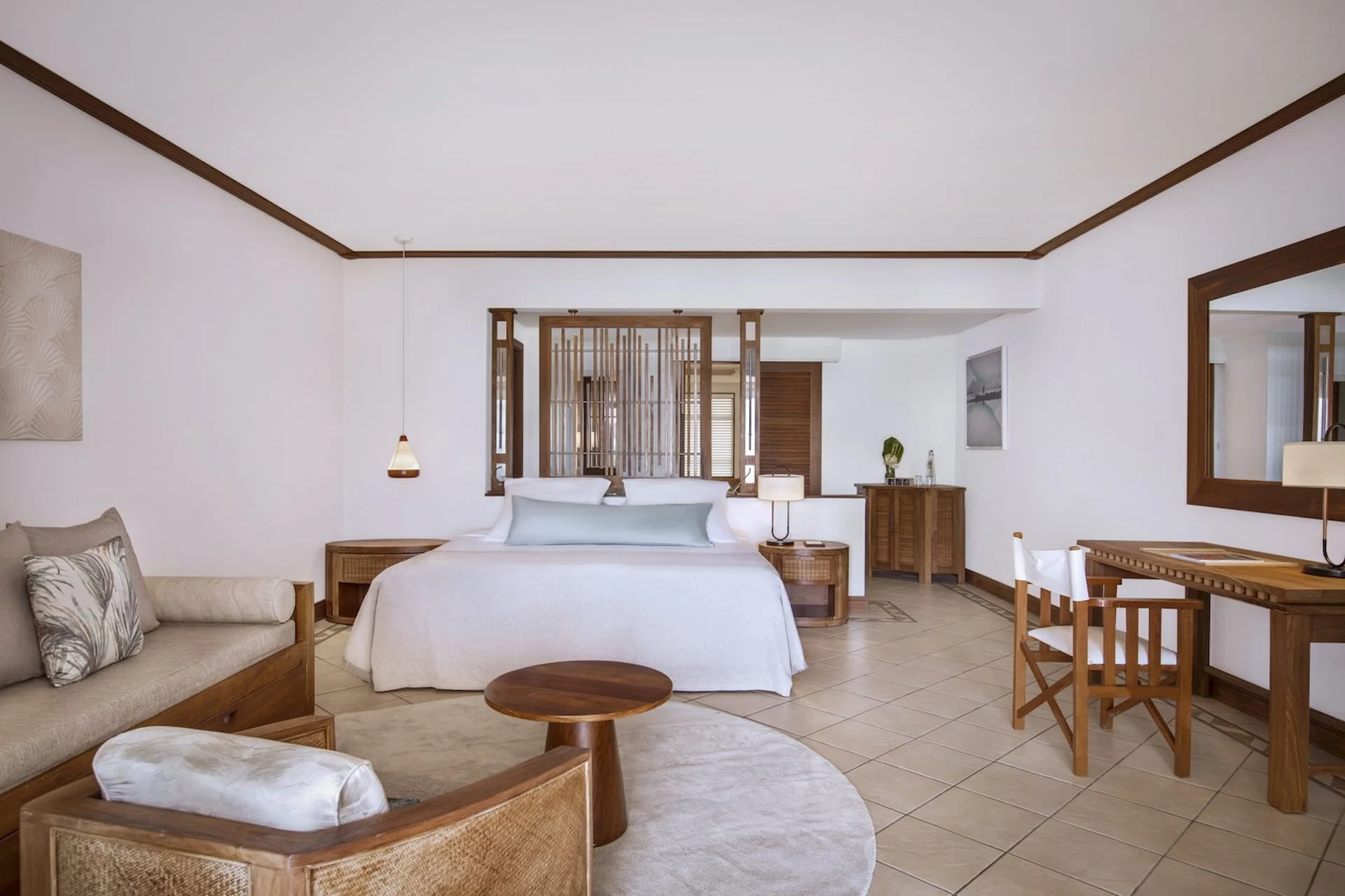bed two bedroom family suite beachfront paradis mauritius