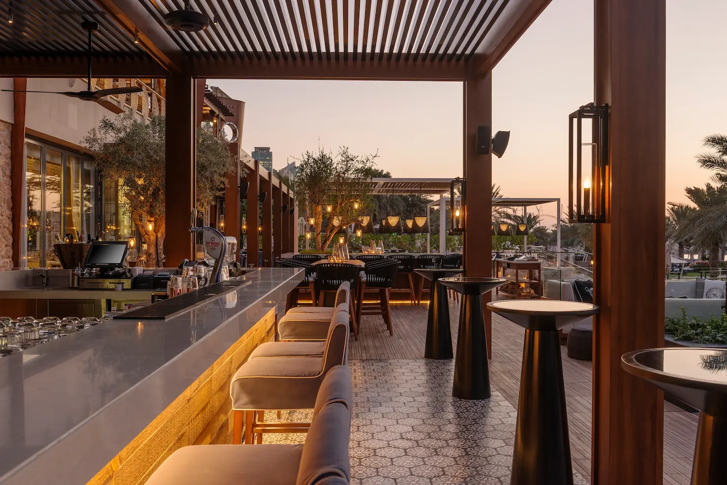 bussola restaurant at the westin dubai mina seyahi serving italian cuisine in a stylish modern setting