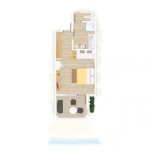 canonnier deluxe sea facing room floor plan