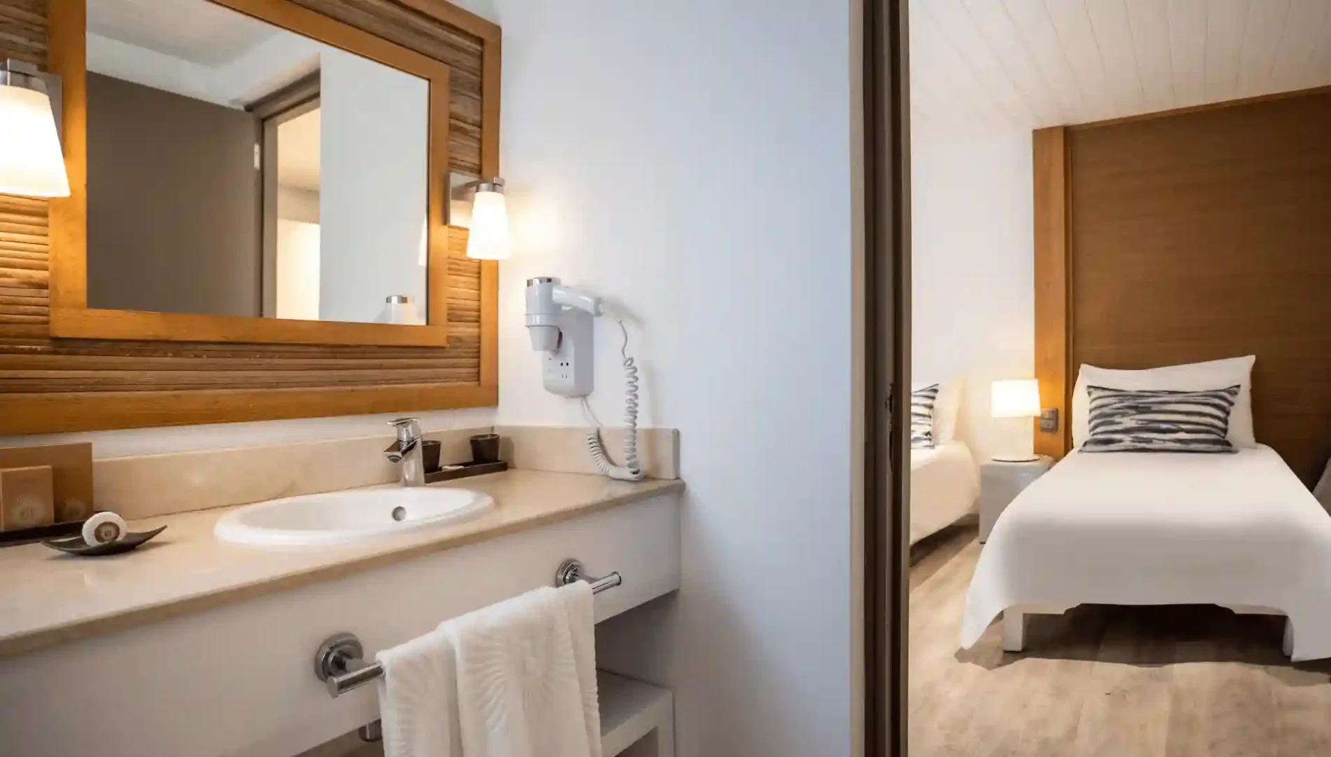 ensuite bathroom in canonnier two-bedroom apartment