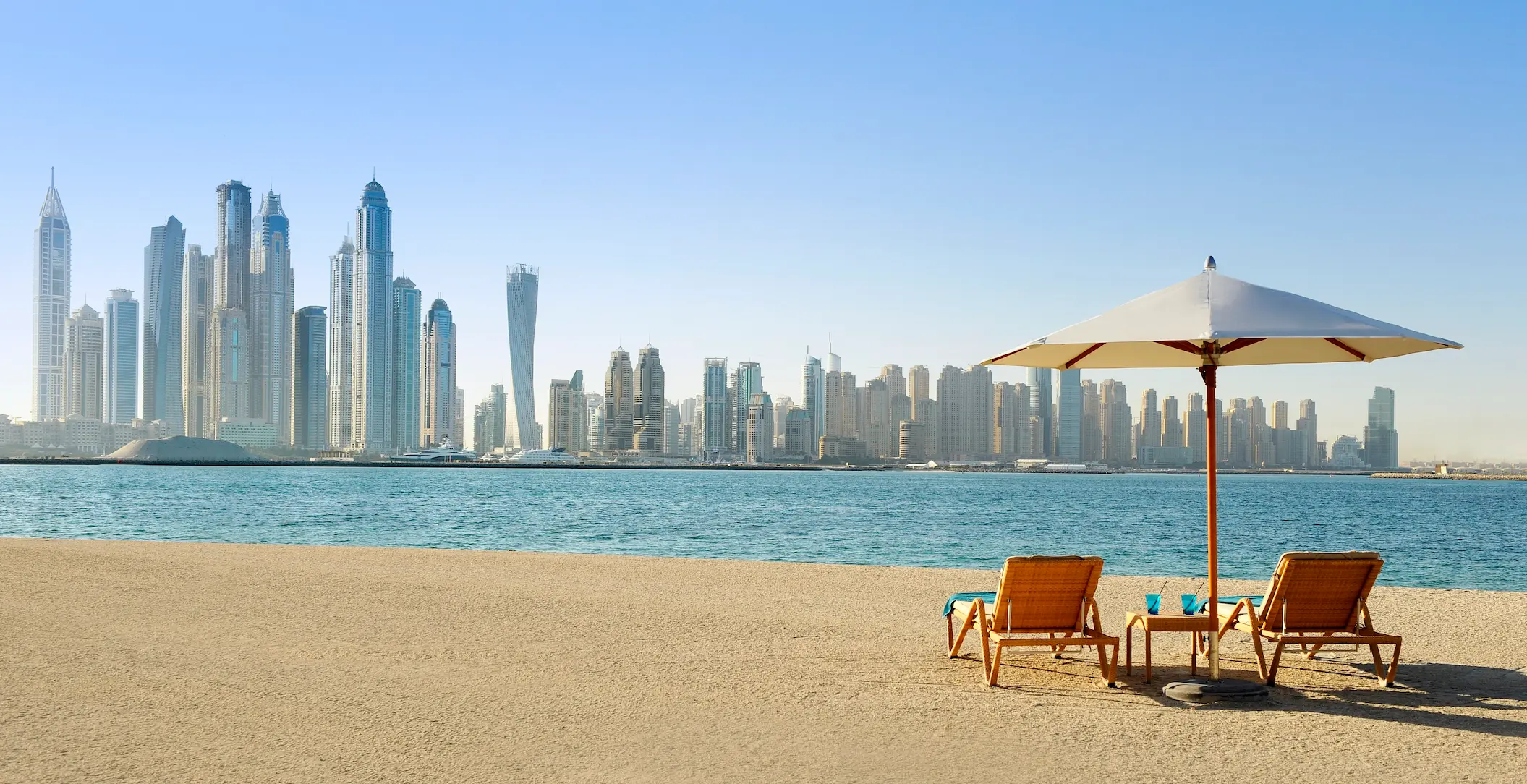 fairmont the palm dubai beach skyline views luxury beachfront outlook