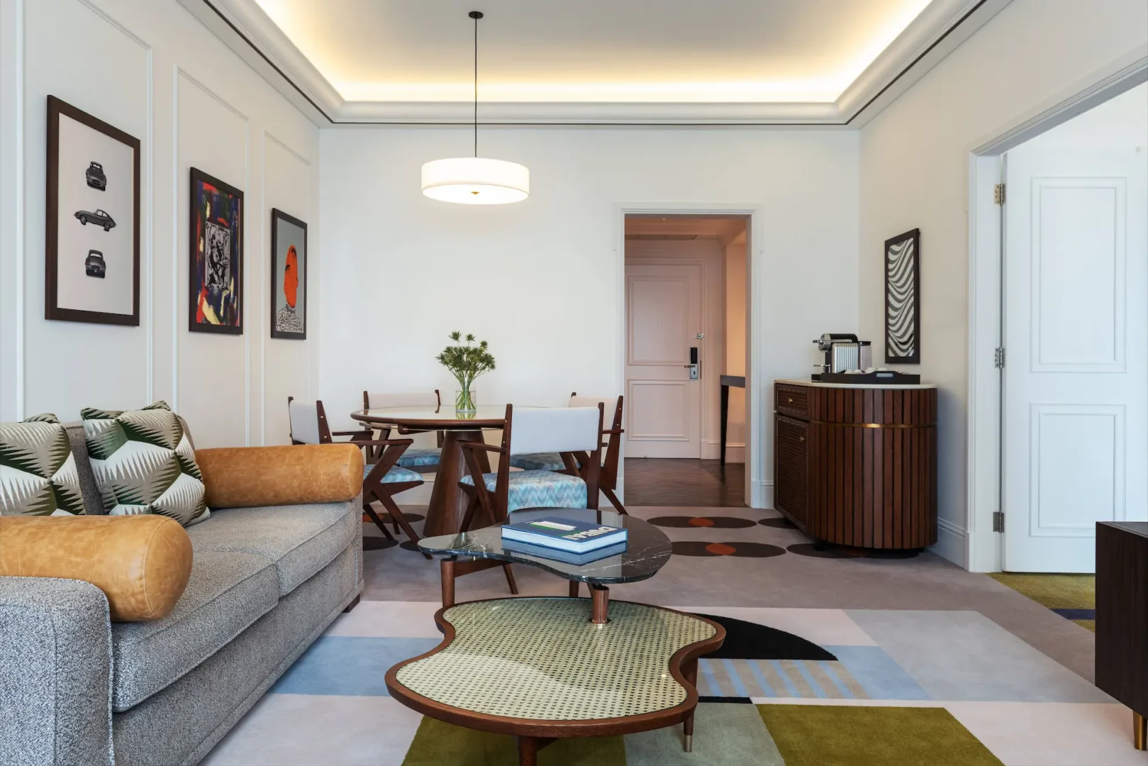 family suite living room at the westin dubai mina seyahi with spacious seating area and modern furnishings