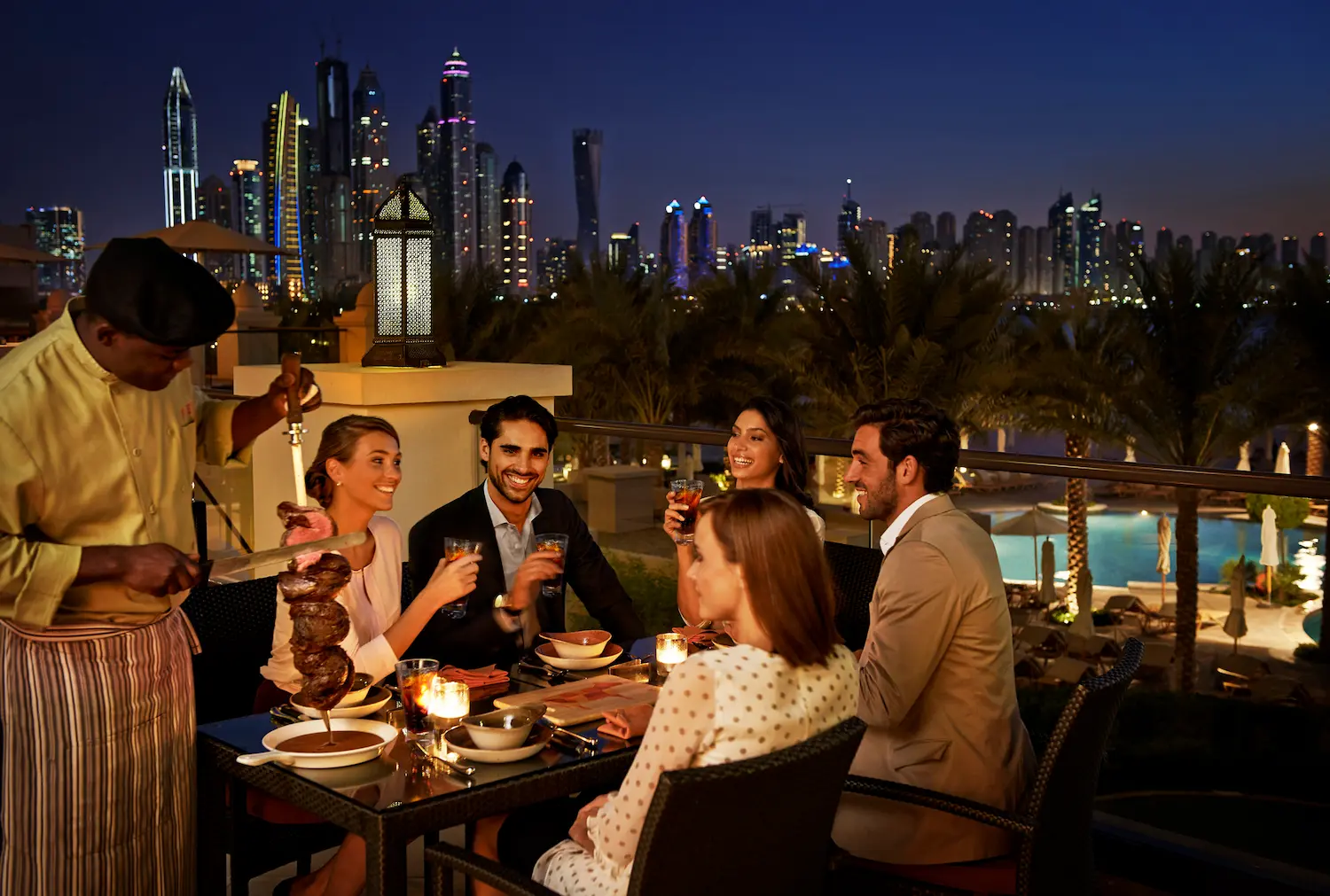 frevo restaurant at fairmont the palm dubai serving brazilian churrasco dining