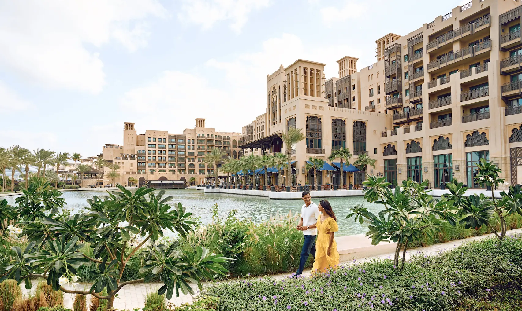 guests enjoying leisure and lifestyle activities at jumeirah mina a’salam dubai beachfront resort