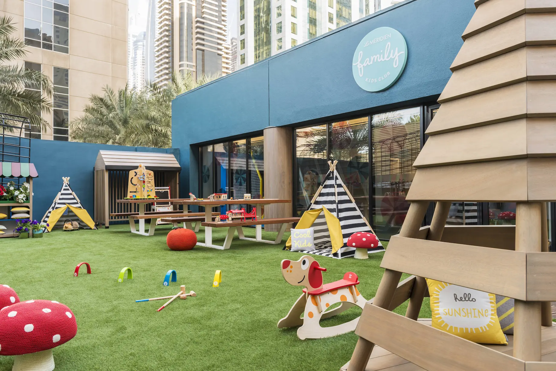 kids club at le royal meridien beach resort & spa dubai featuring colorful play area, fun activities, and family-friendly entertainment