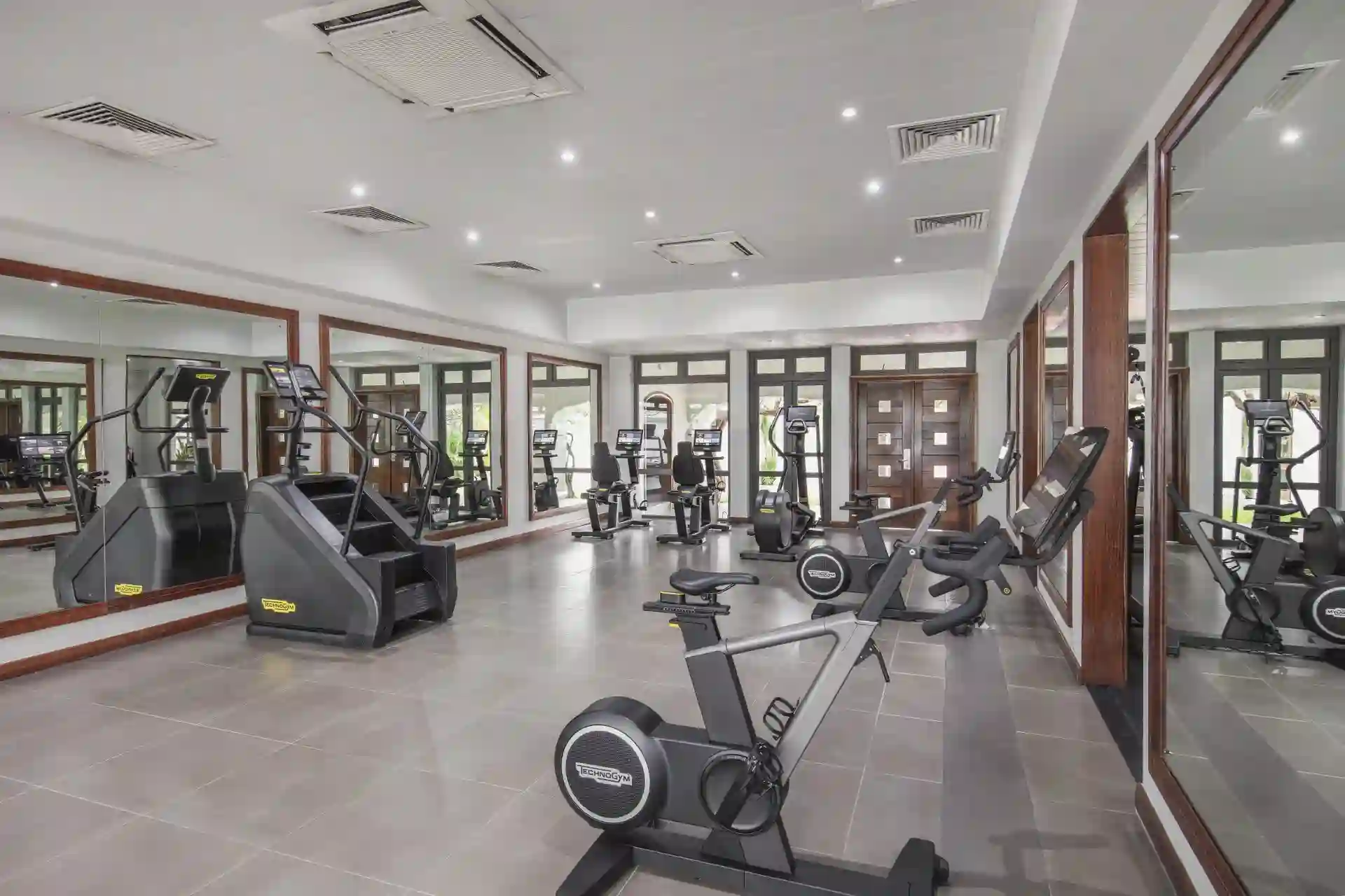 mauricia mauritius gym with modern fitness equipment