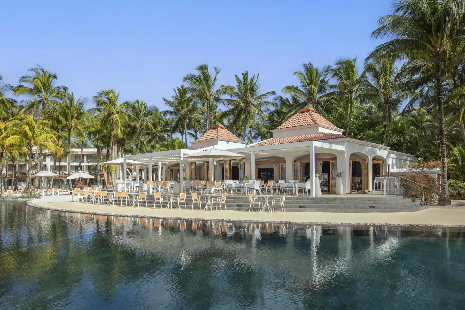 mauricia mauritius bar with tropical decor and ocean view seating