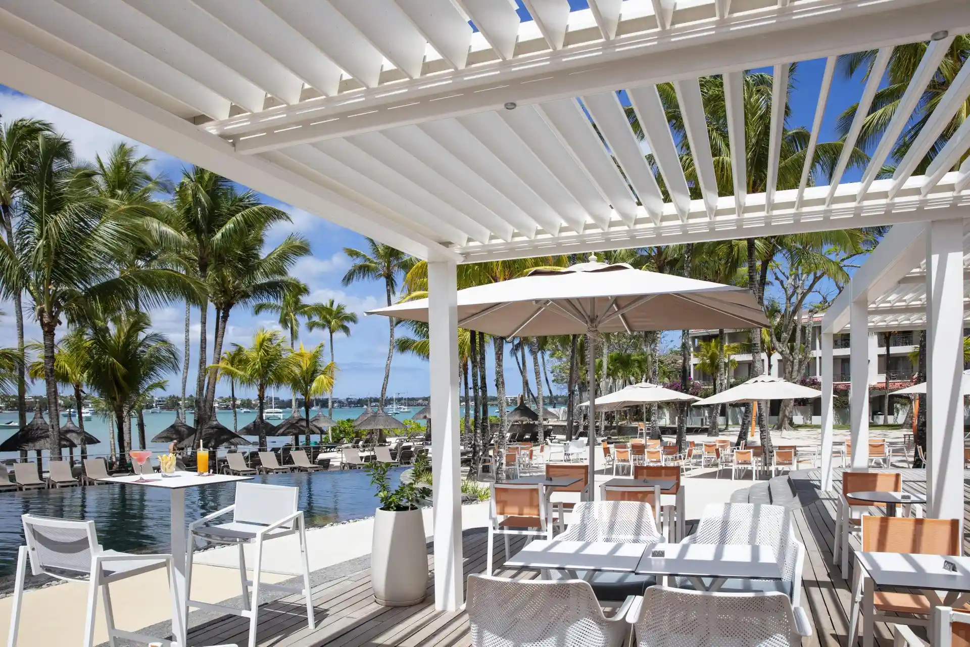 mauricia mauritius bay watch bar with ocean views and relaxed tropical lounge setting