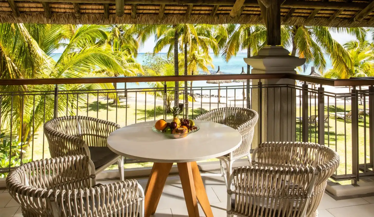 paradis luxury beachfront family suite balcony