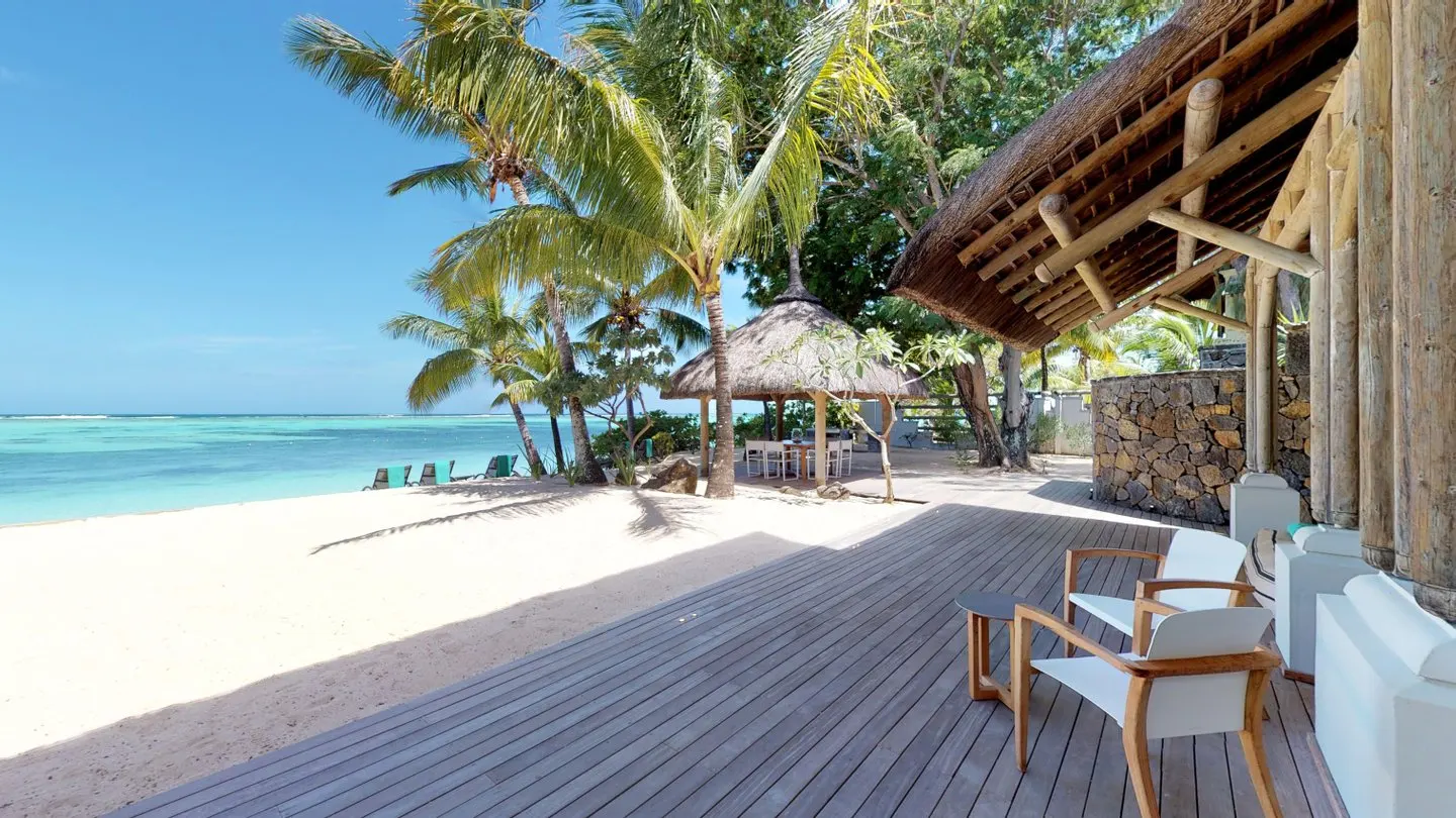 paradis presidential villa bedroom with beachfront view