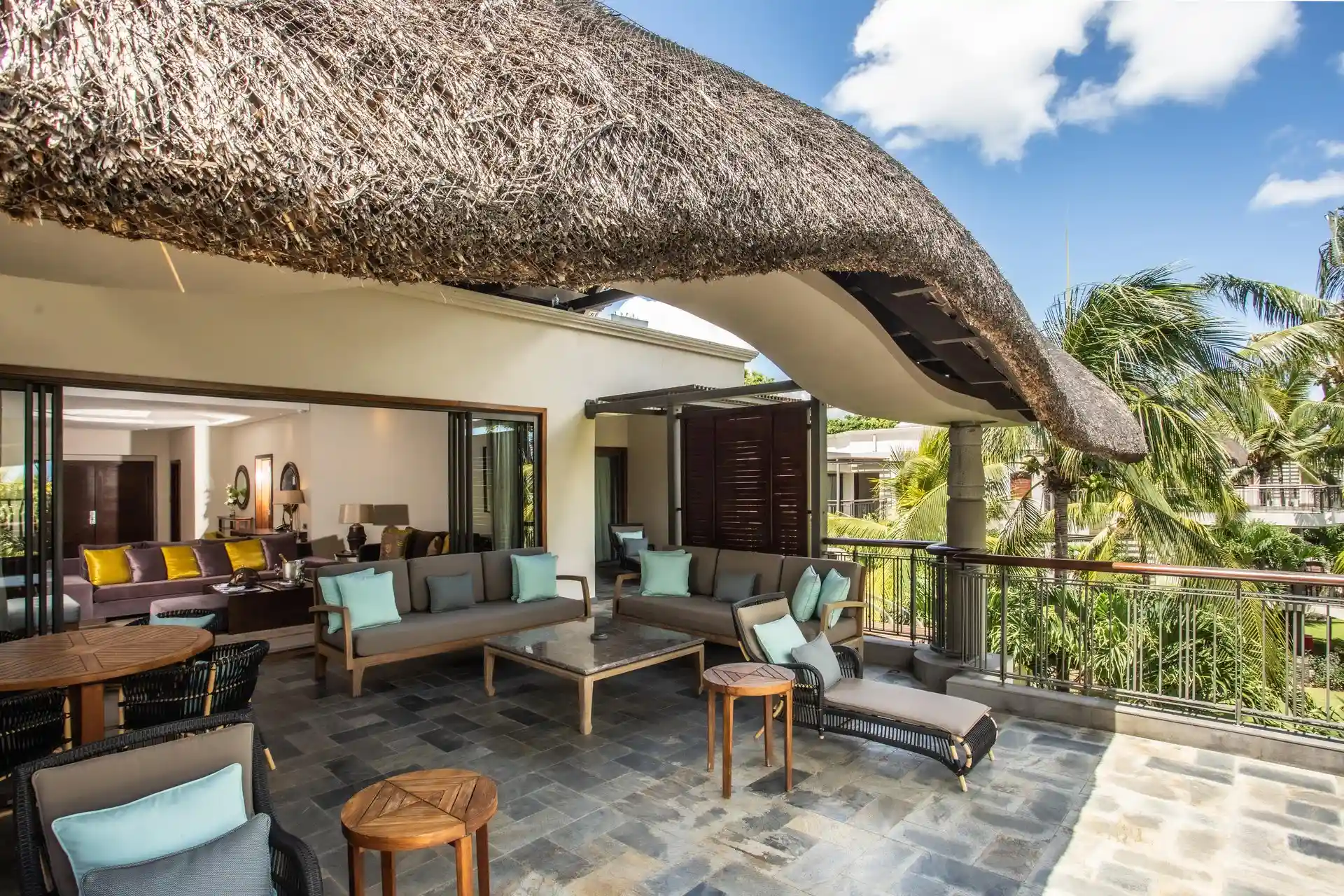 royal palm penthouse suite exterior showing building facade, balcony, and surrounding views