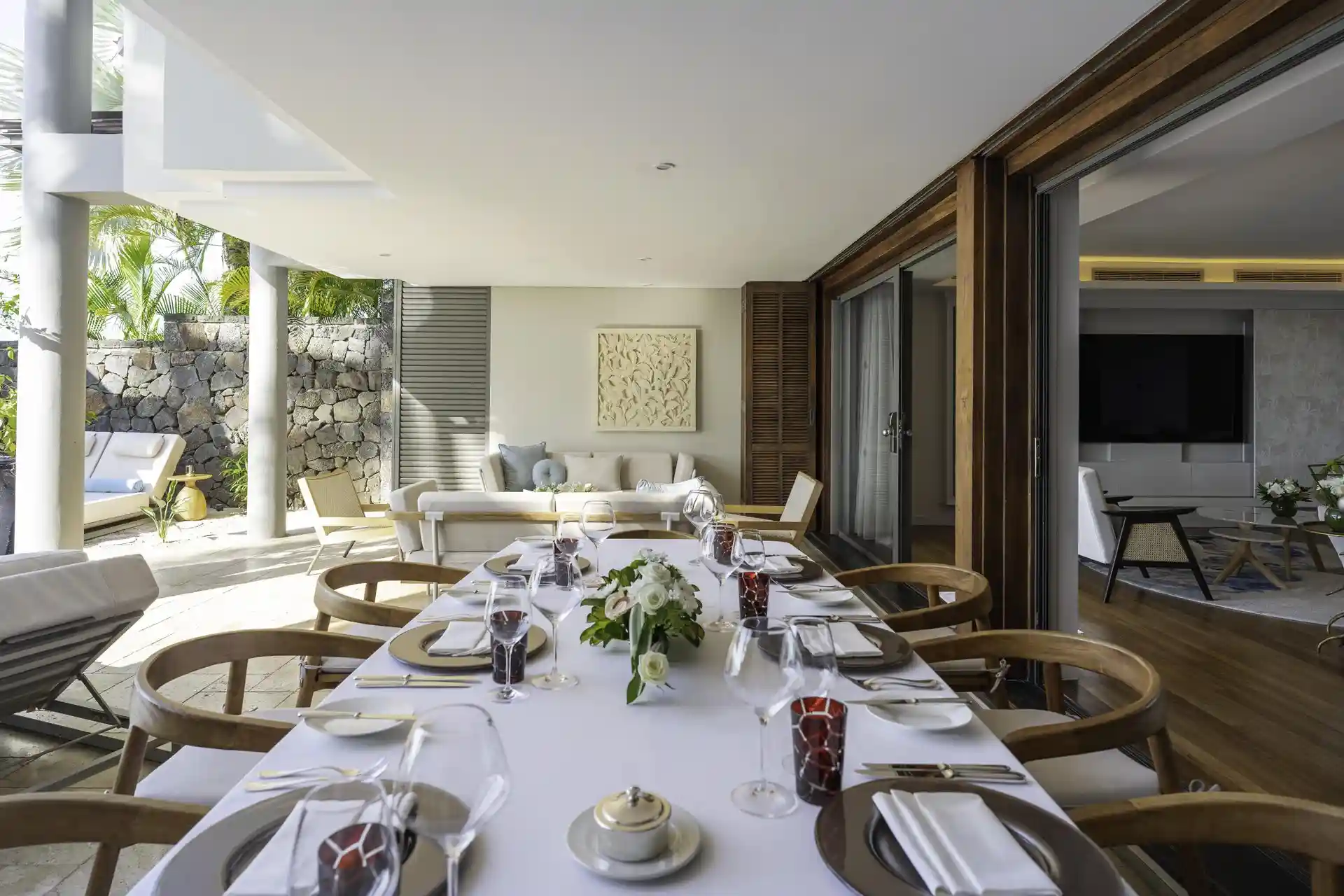 royal palm royal villa outdoor dining area with table, chairs, and surrounding views