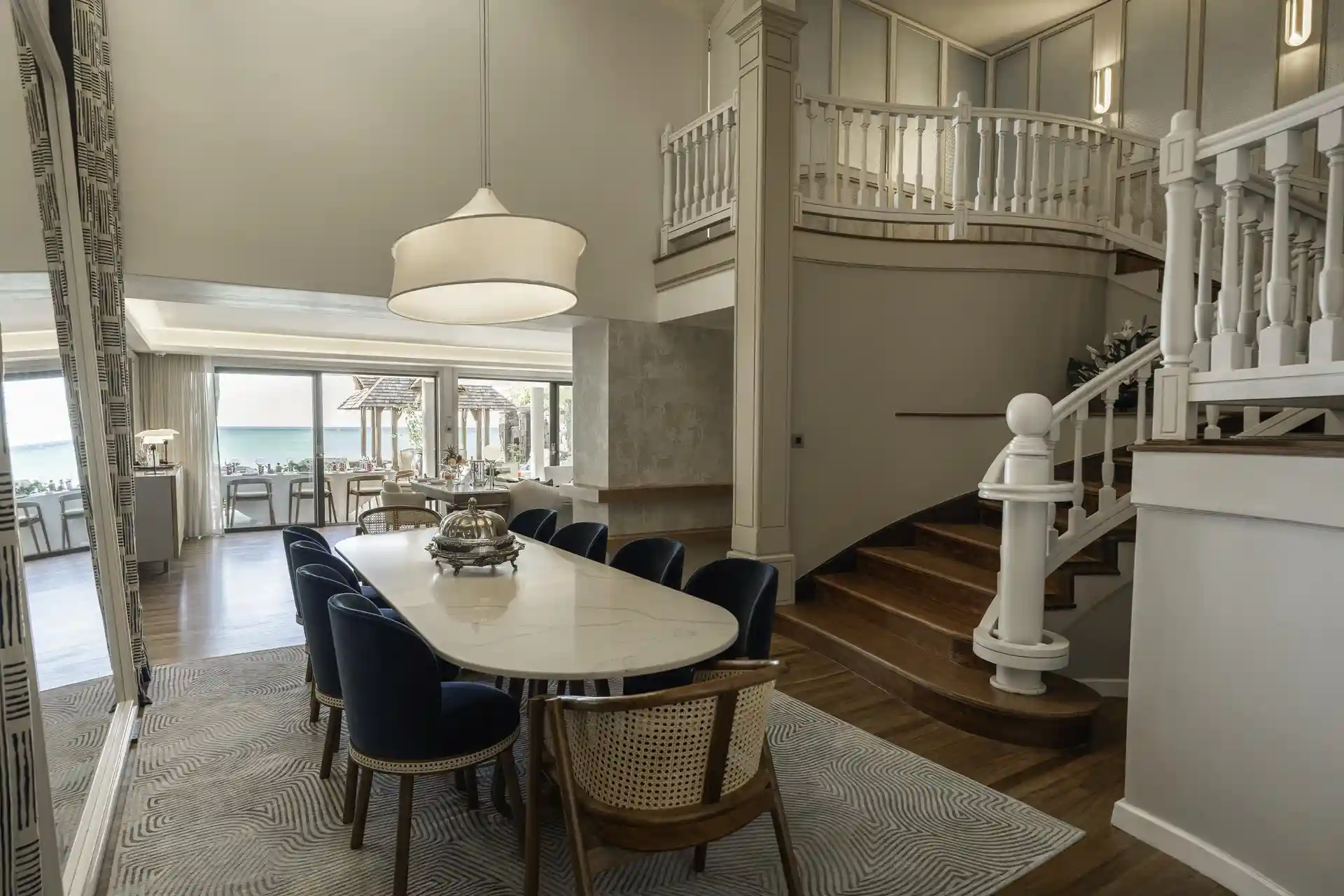 royal palm royal villa dining room with table, chairs, and elegant decor