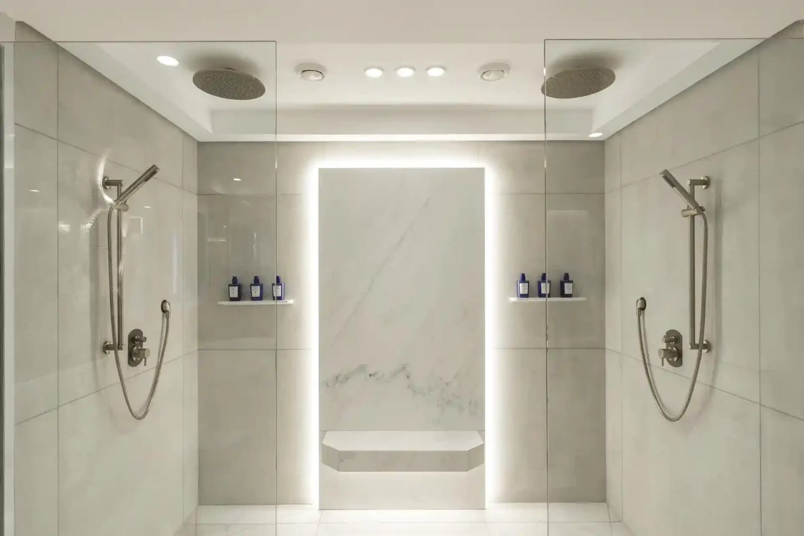 royal palm royal villa bathroom showers with glass enclosures and modern fixtures