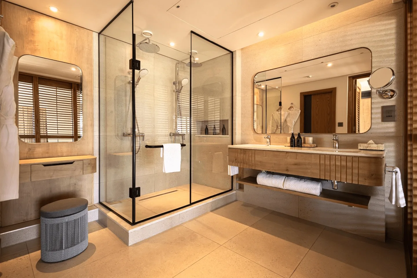 bathroom interior in bay view room shandrani mauritius hotel luxury design