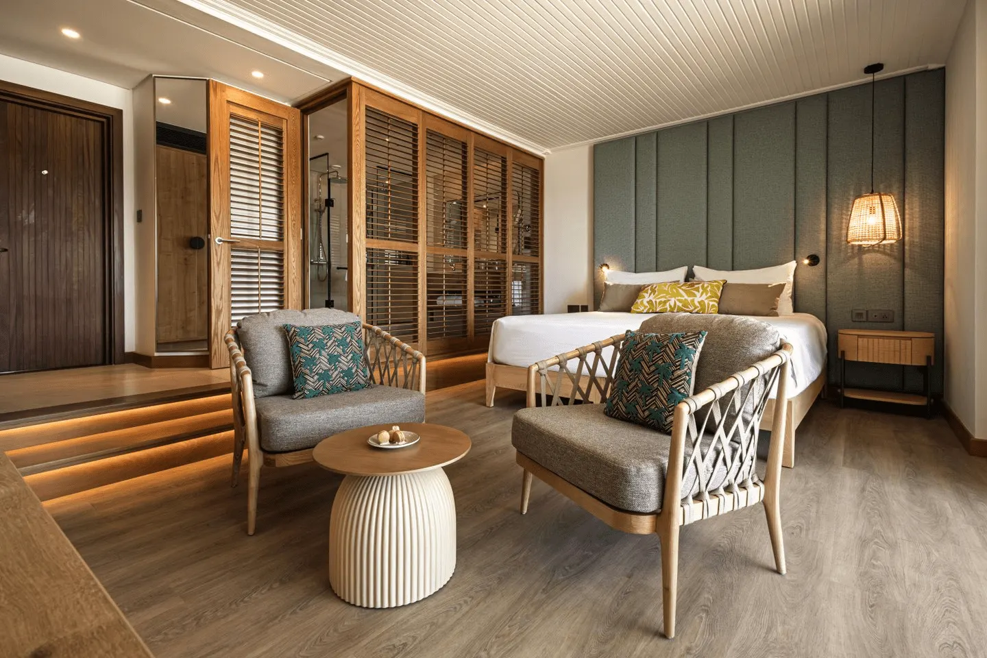 shandrani mauritius bay view room bed hotel interior comfortable bedding