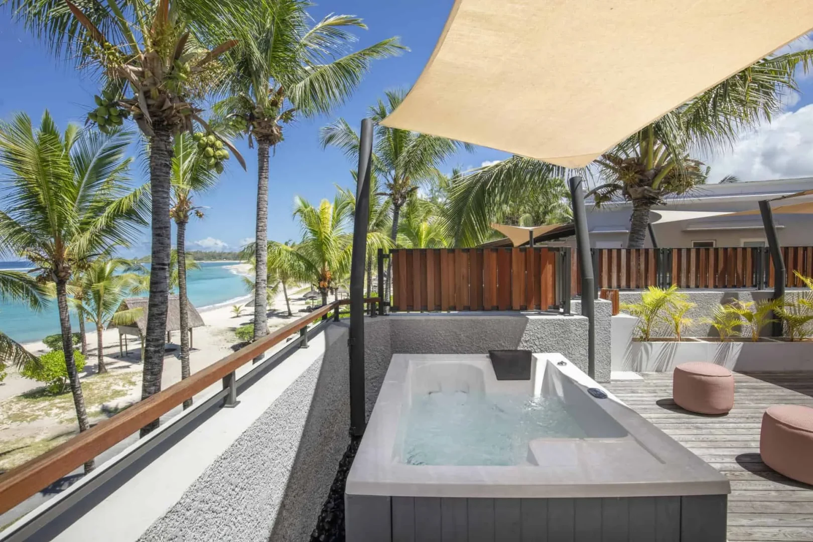 shandrani mauritius rooftop room with jacuzzi hotel private terrace and view