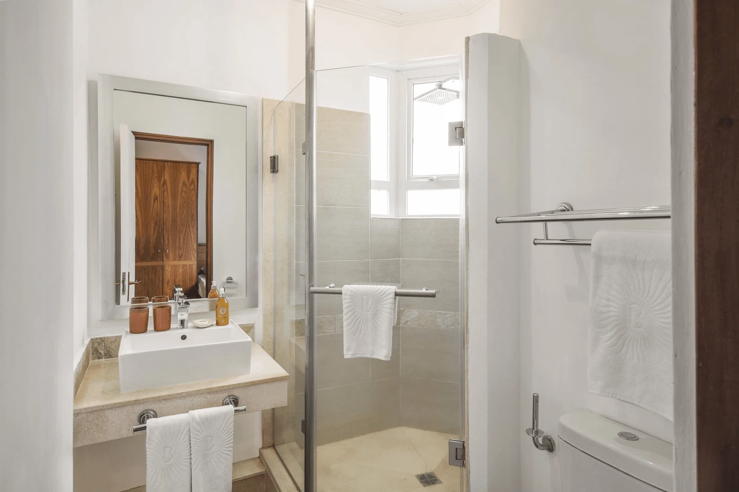 shandrani mauritius two-bedroom apartment bathroom hotel interior modern and clean