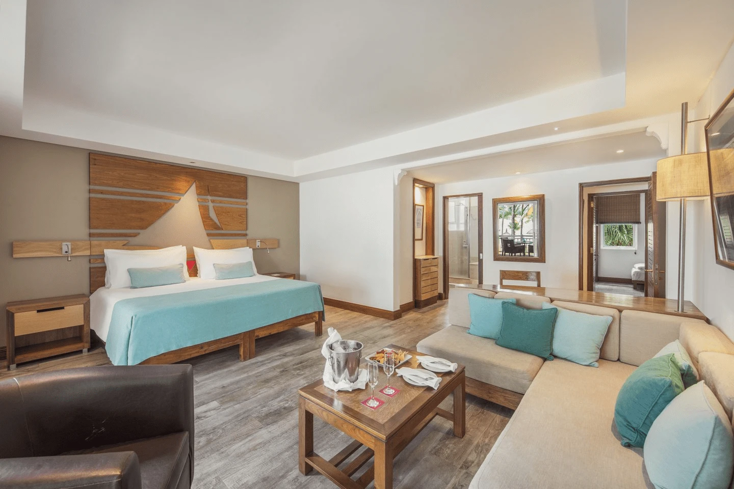 shandrani mauritius two-bedroom apartment bedroom hotel interior comfortable stay