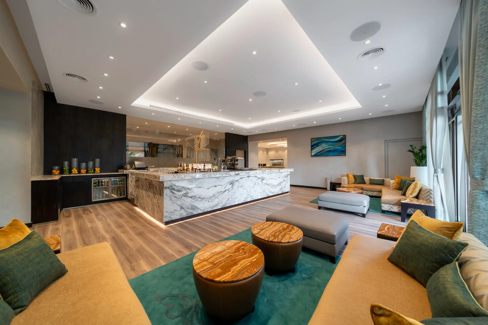 premier lounge bar area at sofitel dubai the palm featuring stylish seating, contemporary decor, and relaxed evening ambiance