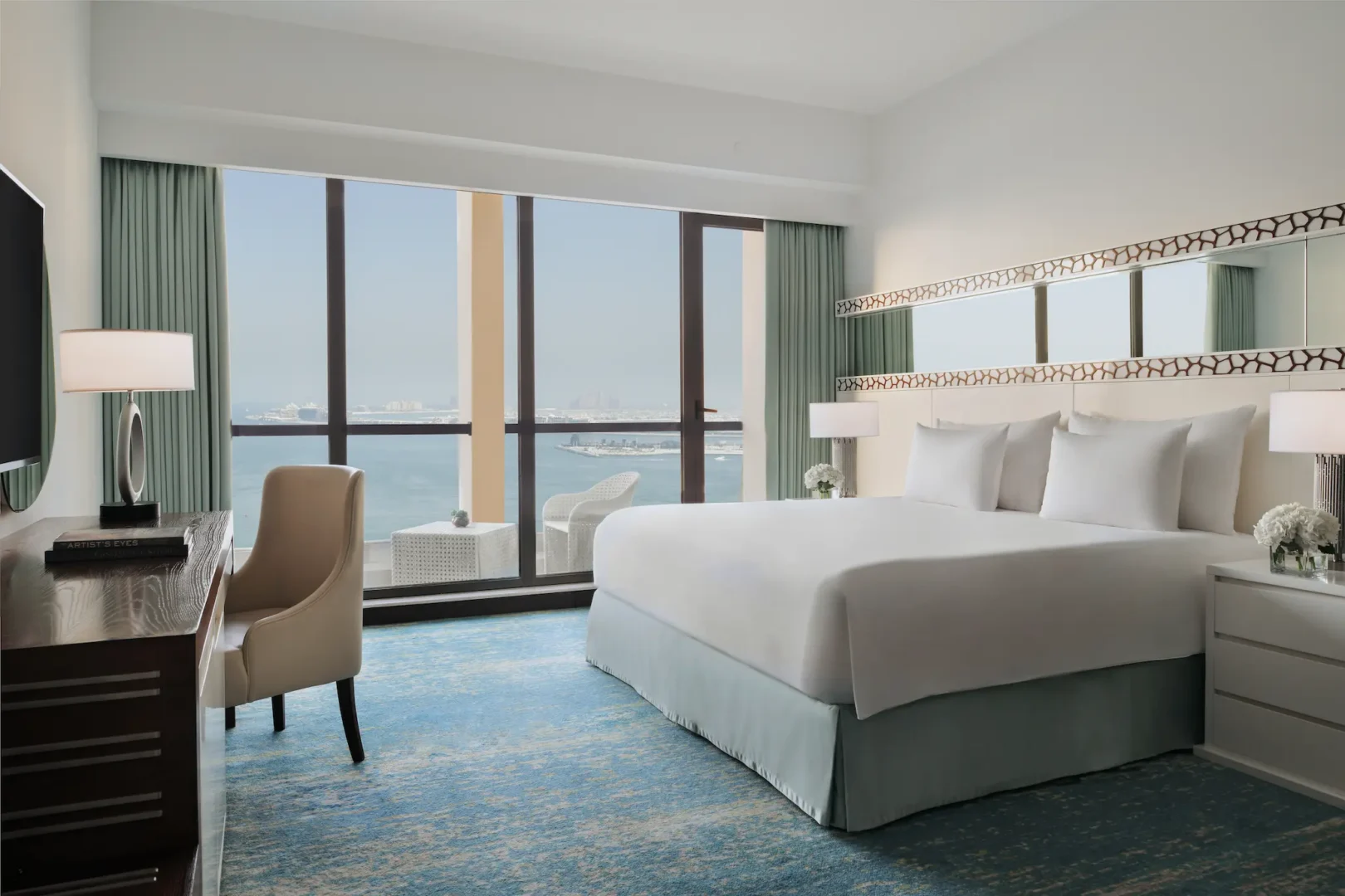 superior sea view room at ja ocean view hotel with contemporary décor and private balcony