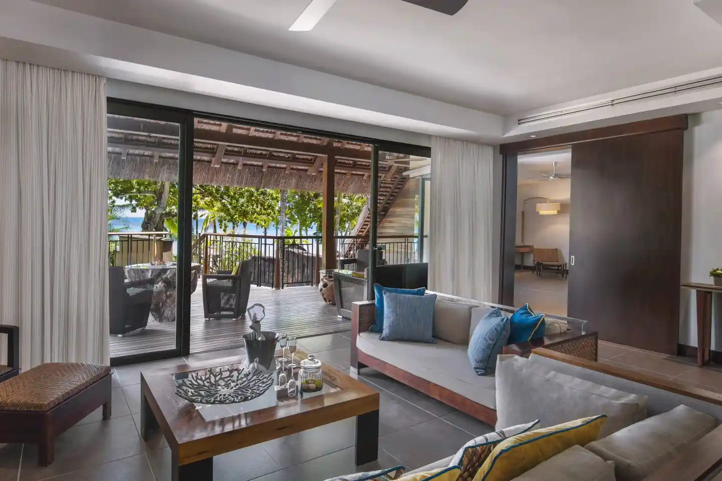 trou aux biches beachfront senior suite with pool lounge