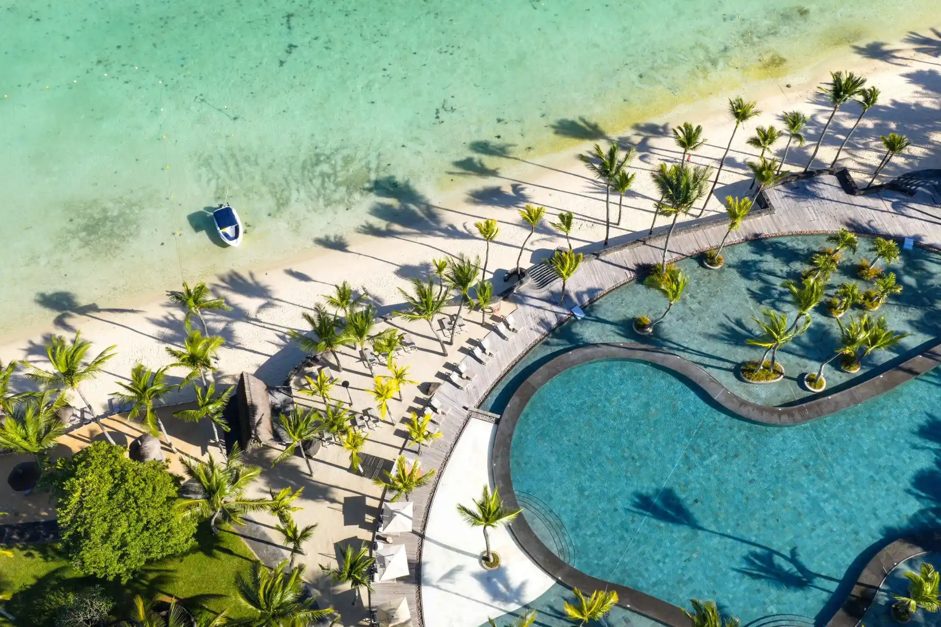 trou aux biches mauritius aerial