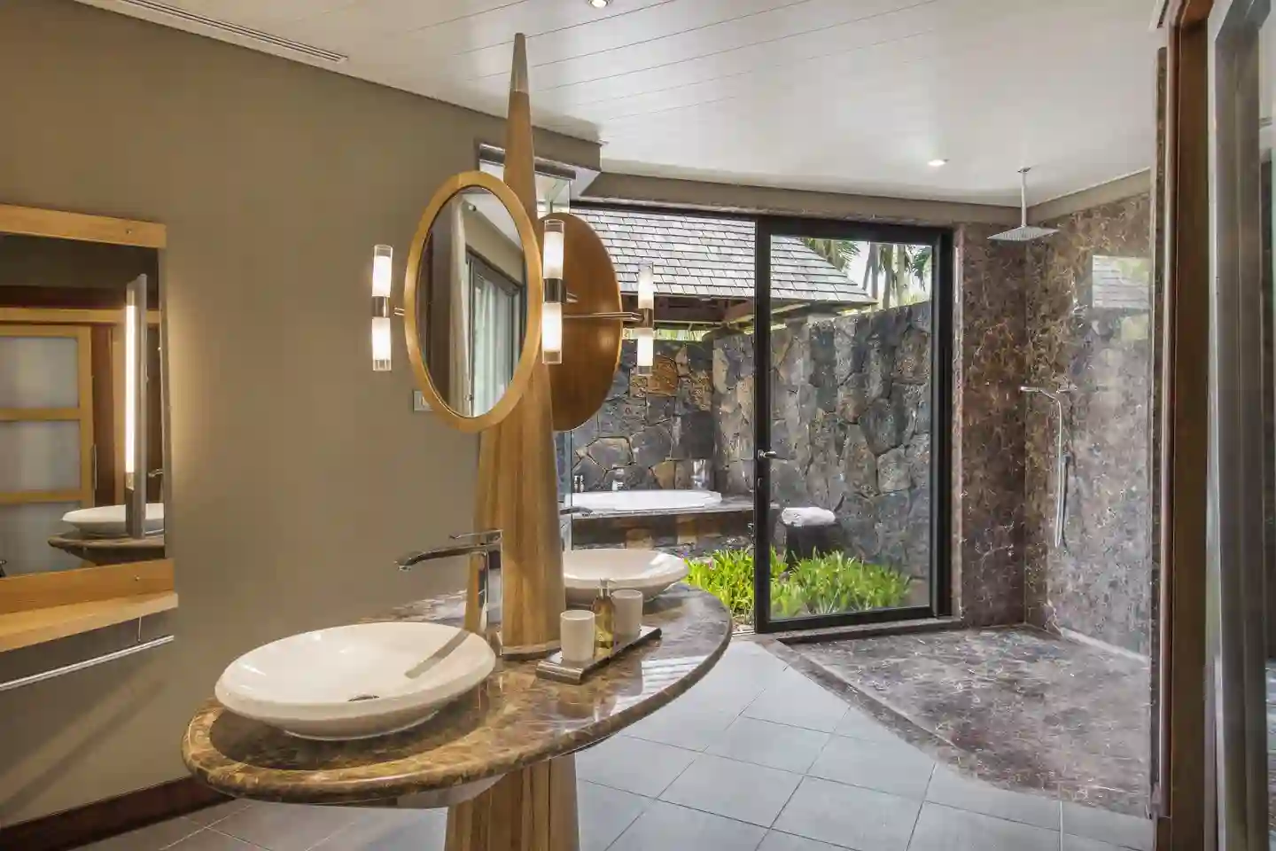 trou aux biches villa two rooms bathroom