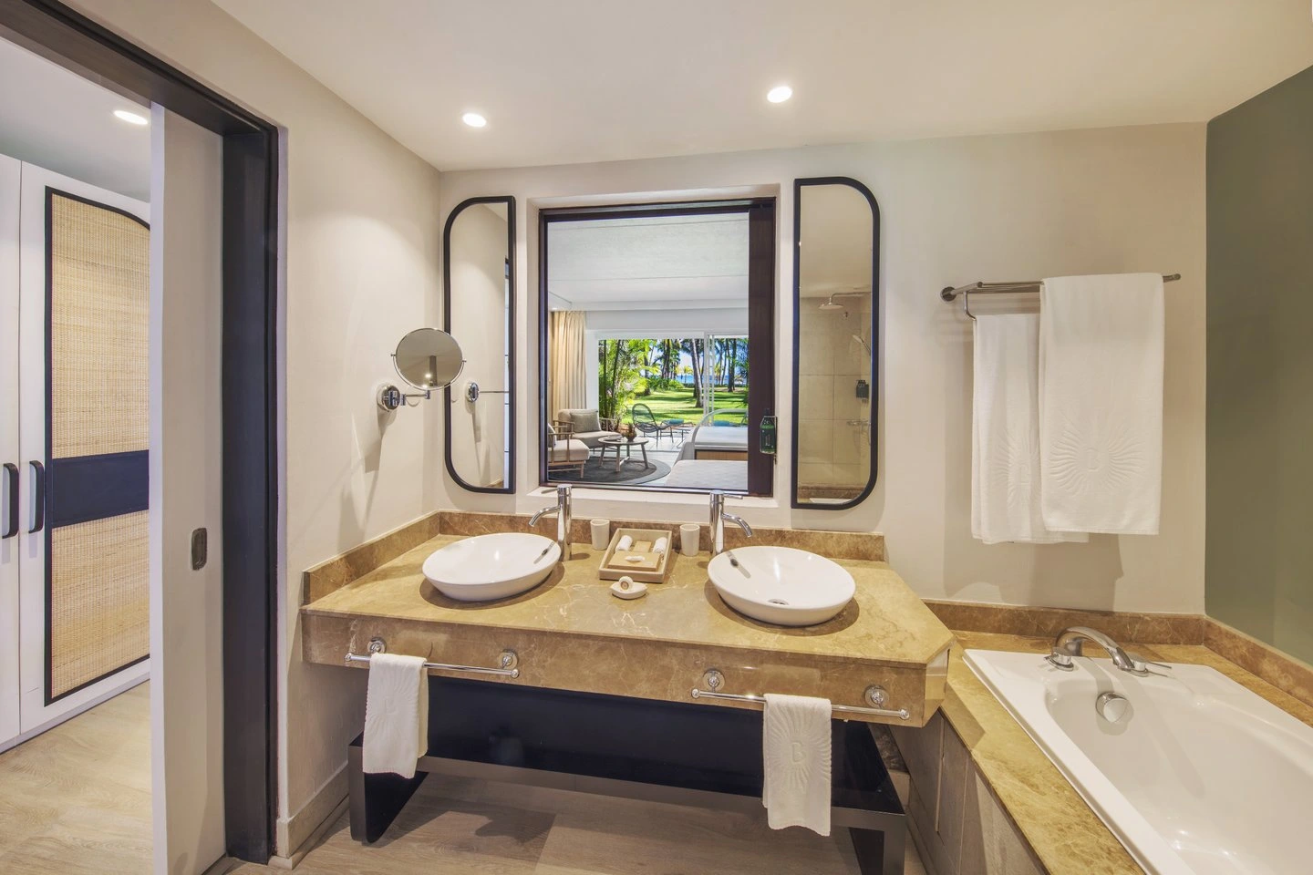 victoria mauritius deluxe ground floor room bathroom modern clean interior