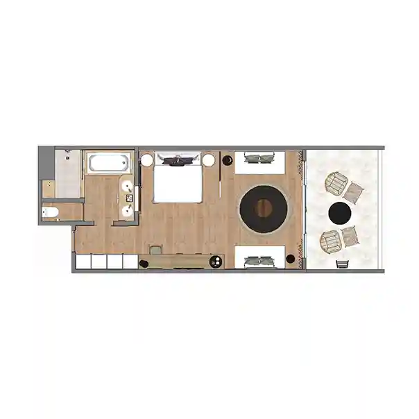 victoria mauritius deluxe room floor plan layout hotel accommodation