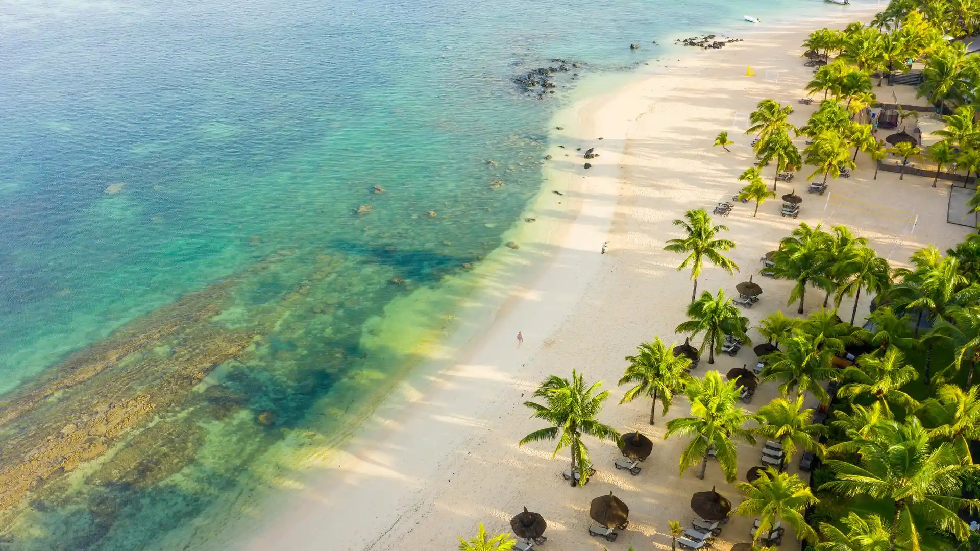 victoria mauritius aerial view of hotel resort and surrounding landscape