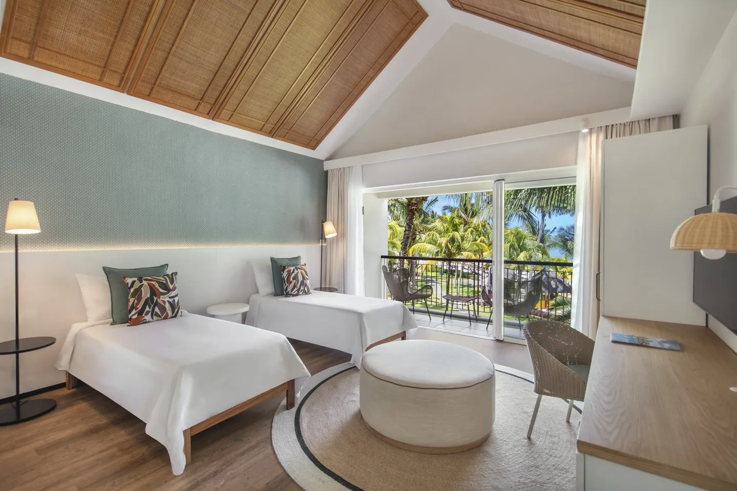 victoria mauritius two-bedroom family apartment twin room interior and view hotel stay