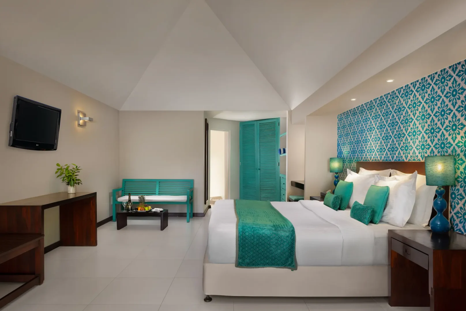 beach villa serene inner living area at adaaran select hudhuranfushi maldives