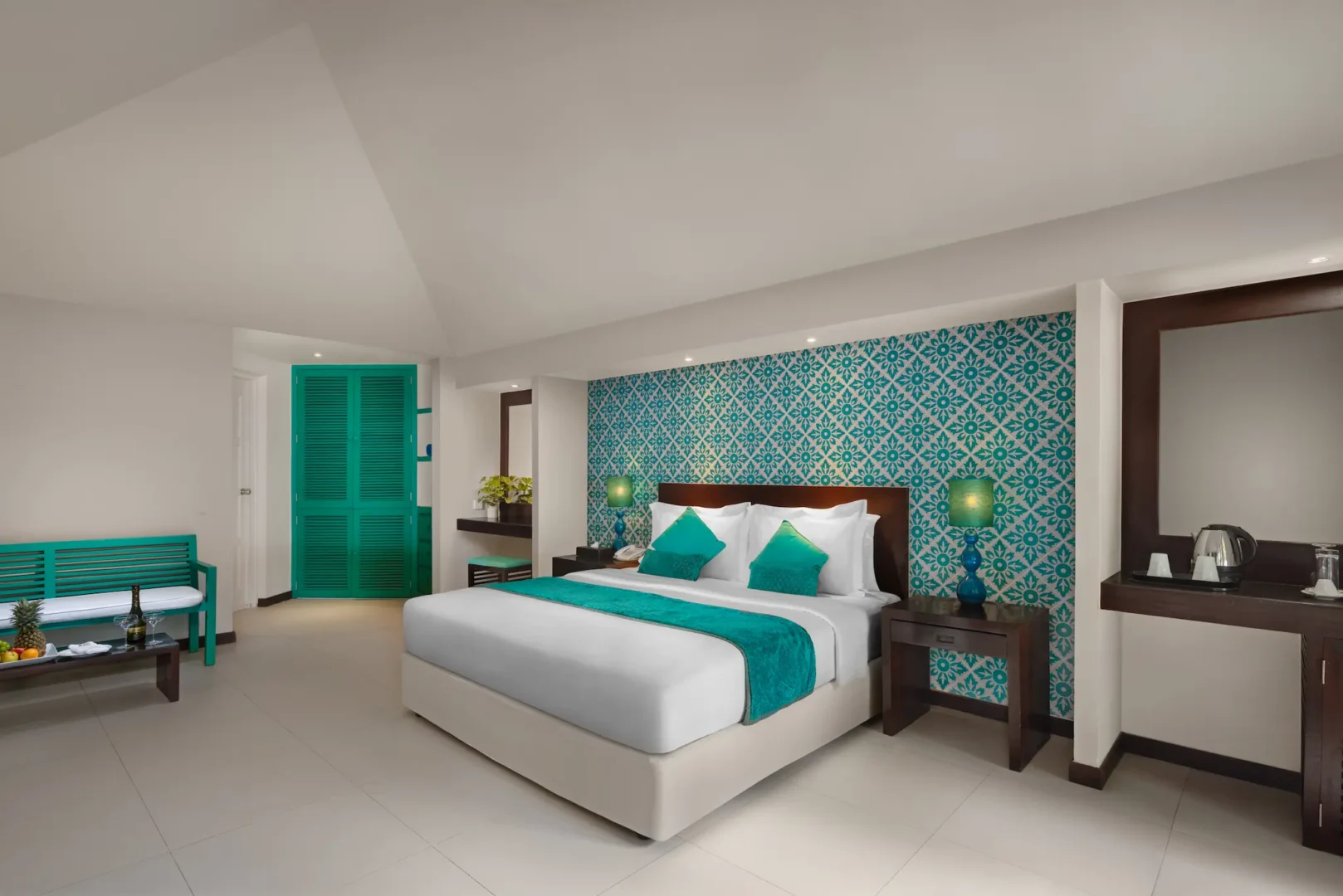 family beach villa tranquil indoor area at adaaran select hudhuranfushi maldives