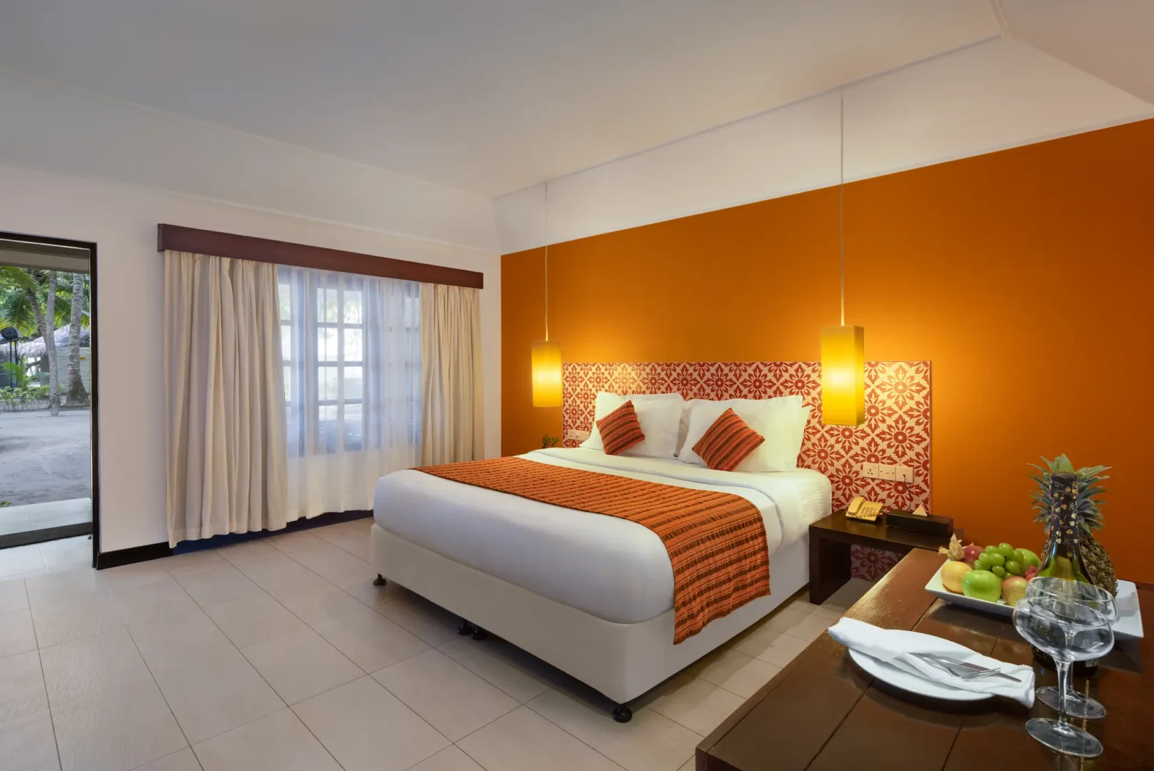garden villa interior view at adaaran select hudhuranfushi maldives