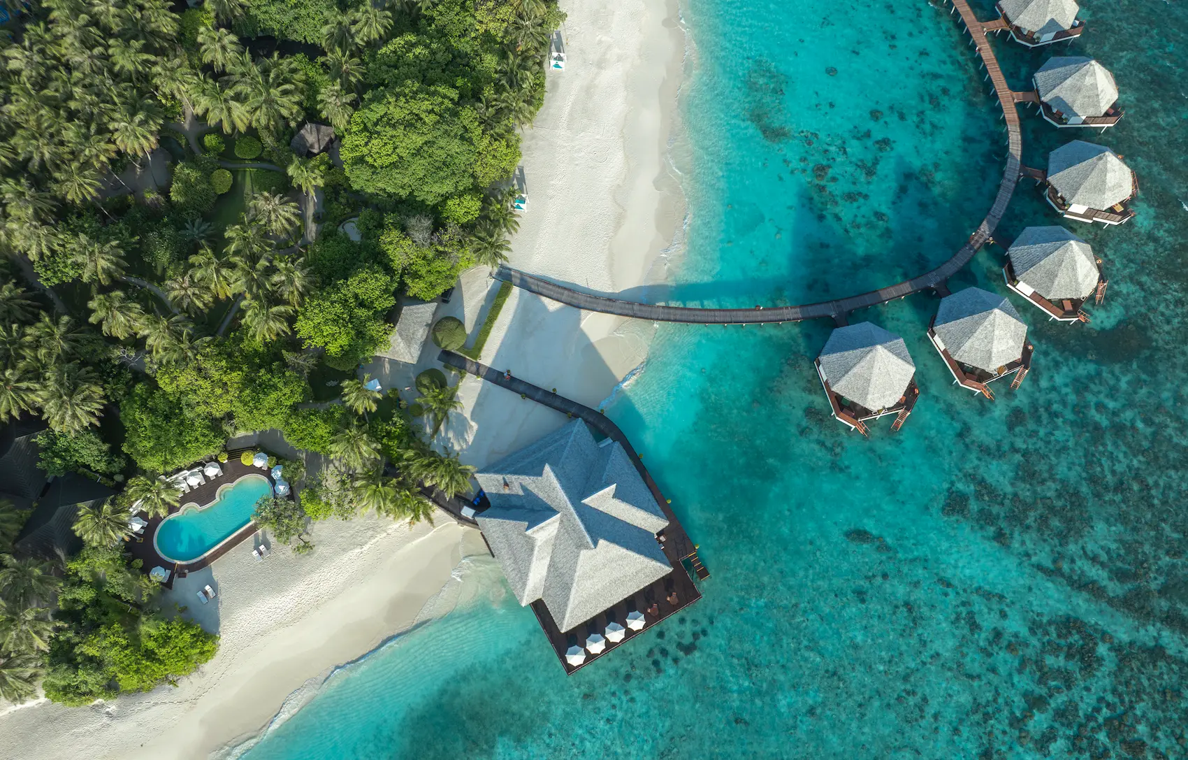 adaaran select meedhupparu raa atoll maldives drone aerial island view
