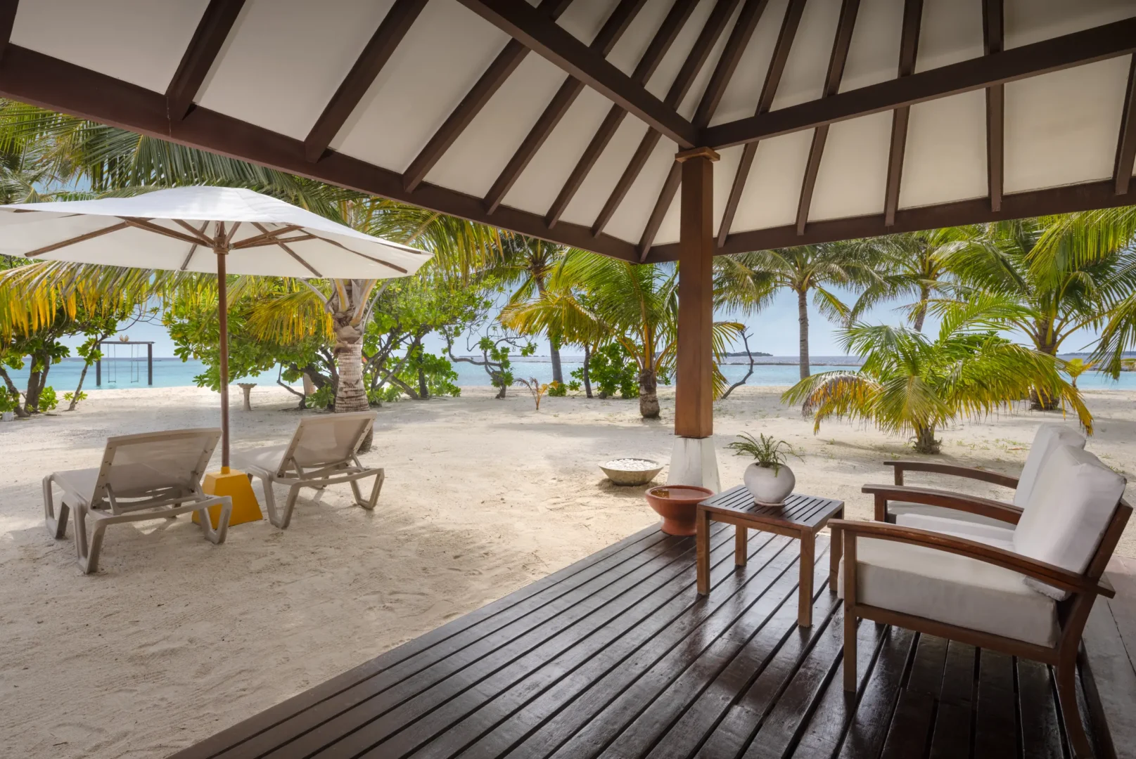 adaaran select meedhupparu raa atoll maldives sunset beach villa private patio