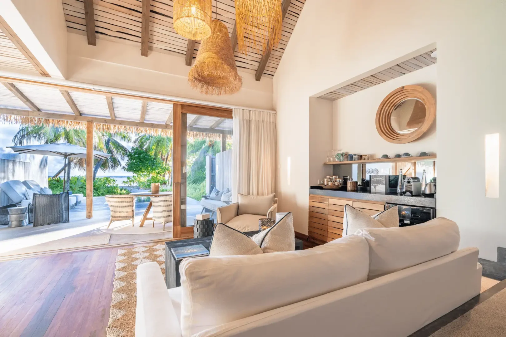 alphonse island seychelles the beach villa living area