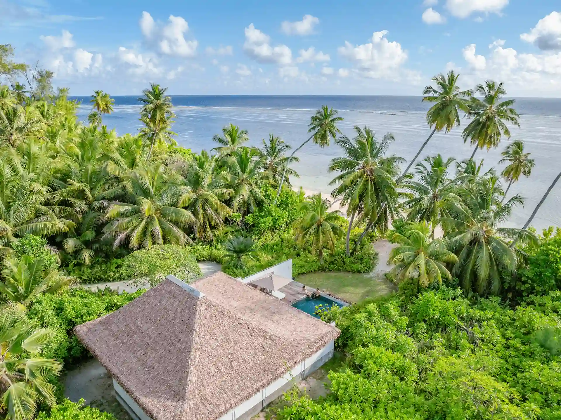 alphonse island seychelles the beach villa view of turquoise ocean