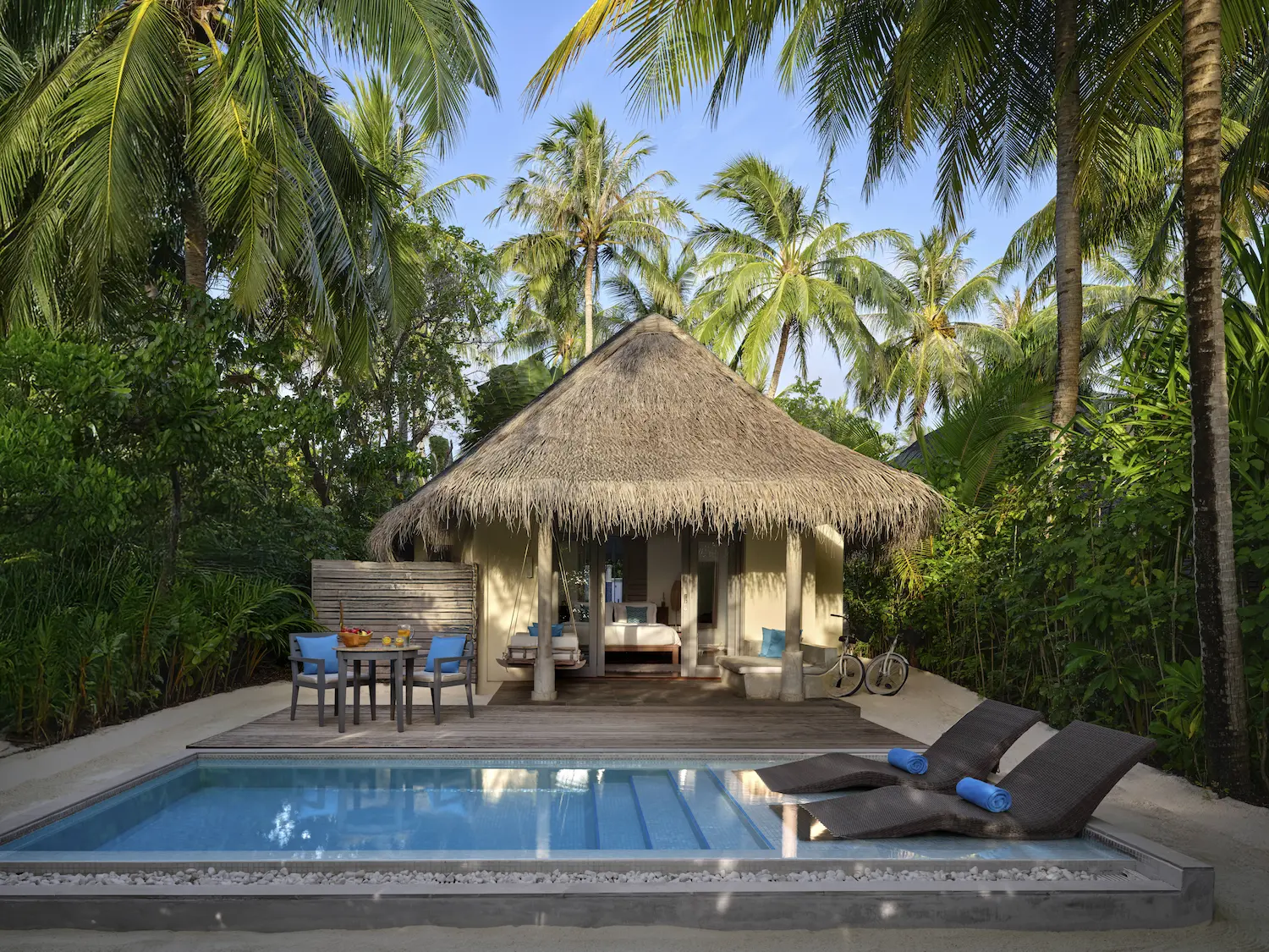 anantara dhigu maldives beach pool villa exterior