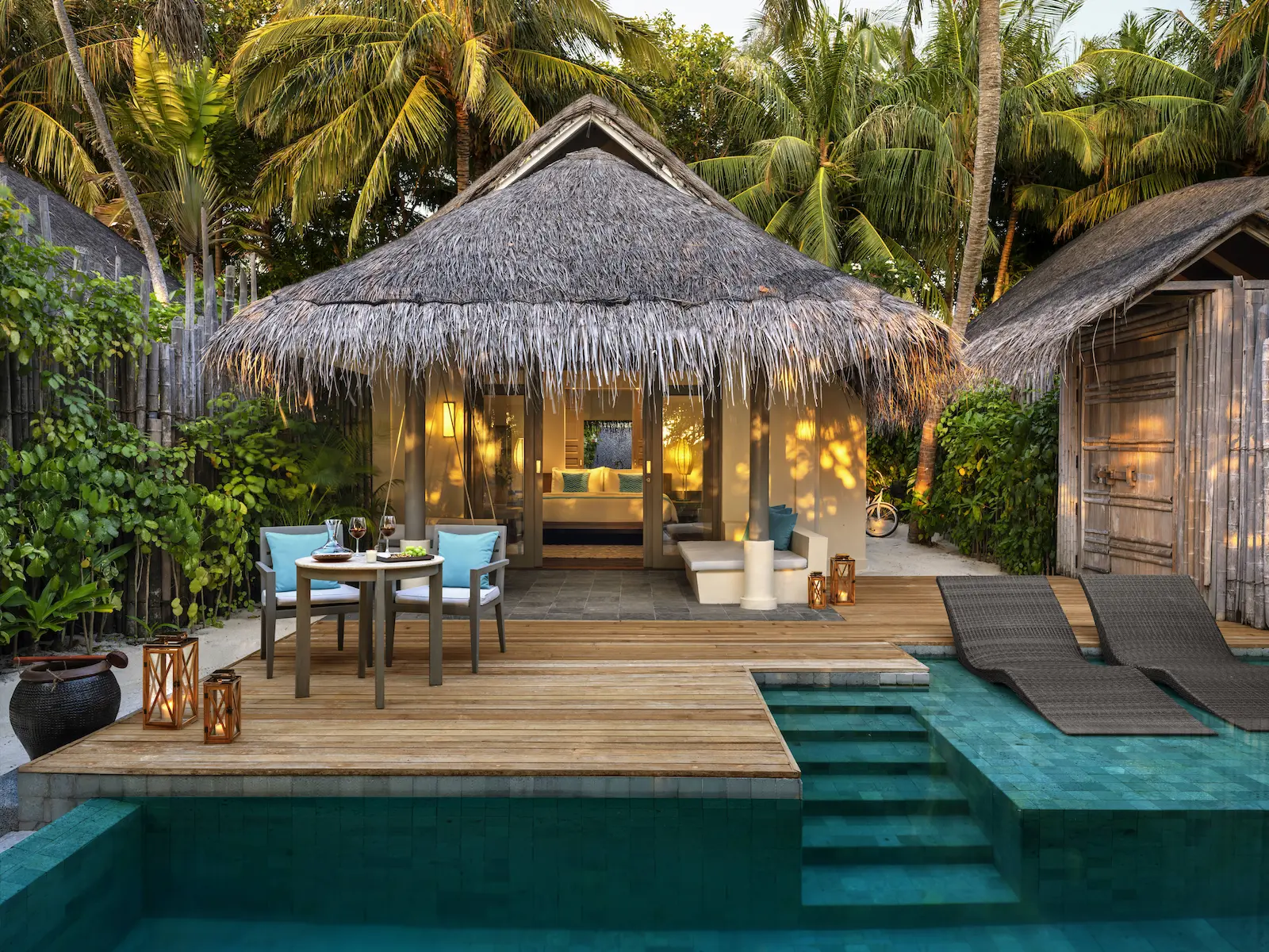 anantara dhigu maldives resort two bedroom anantara beach pool villa exterior