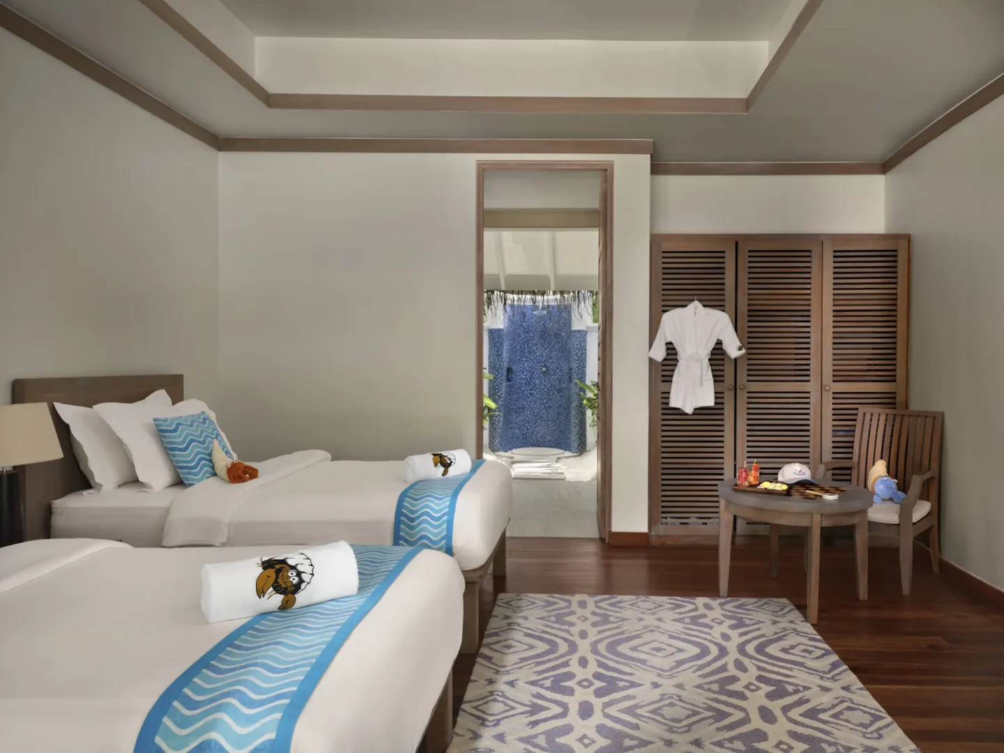 anantara dhigu maldives resort two bedroom family beach pool villa second bedroom