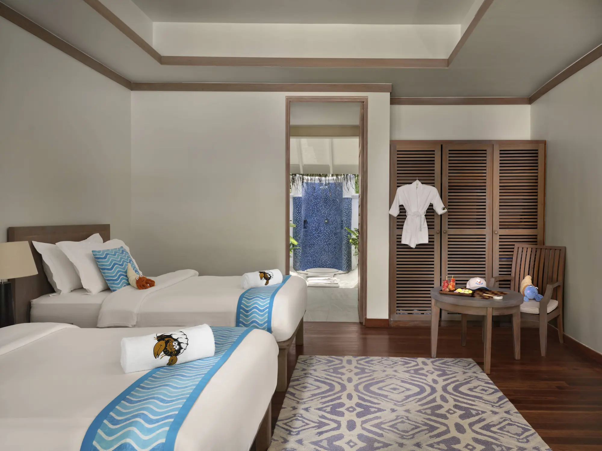 anantara dhigu maldives resort two bedroom family beach pool villa second bedroom